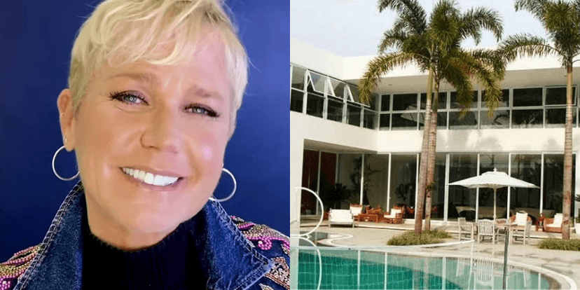 Xuxa e sua mansão no Rio (Foto: Montagem/TVFoco) Xuxa e sua mansão no Rio (Foto: Montagem/TVFoco)