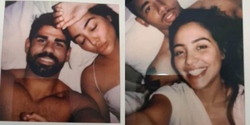 Fotos íntimas de Diego Costa e Gabriel com a mesma mulher (Foto: Reprodução) Fotos íntimas de Diego Costa e Gabriel com a mesma mulher (Foto: Reprodução)