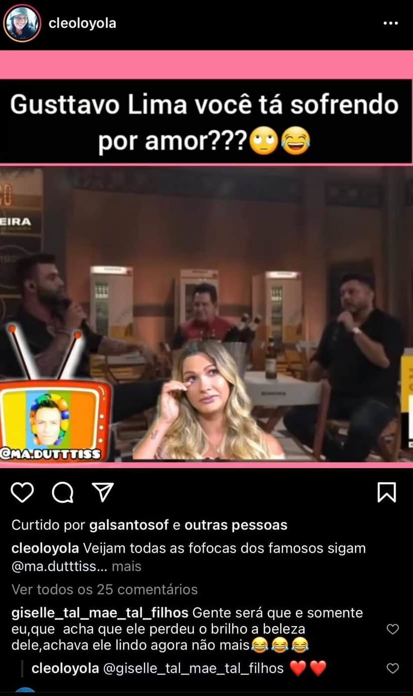 Cleo fala sobre live (Reprodução) Cleo fala sobre live (Reprodução)