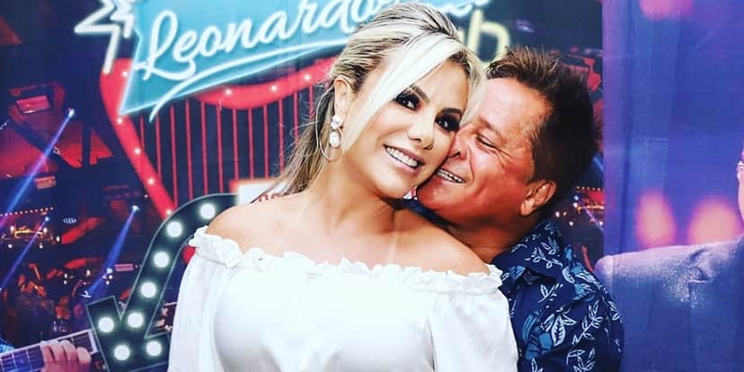 Poliana Rocha e Leonardo (Reprodução) Poliana Rocha e Leonardo (Reprodução)
