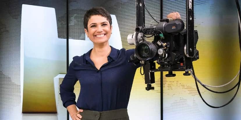 Sandra Annenberg era âncora do "Jornal Hoje" (Foto: Divulgação/TV Globo) Sandra Annenberg era âncora do "Jornal Hoje" (Foto: Divulgação/TV Globo)