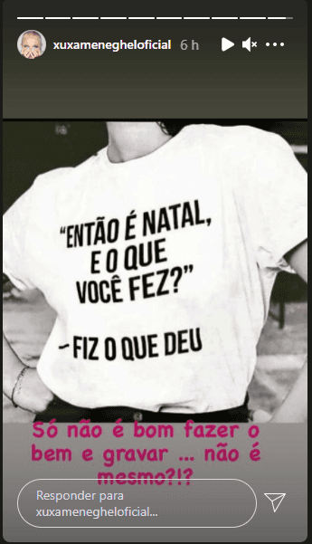 Xuxa postou indireta nas redes sociais e alguns acreditam que seja para Antônia Fontenelle por ter criticado Raissa Barbosa (Foto: Reprodução) Xuxa postou indireta nas redes sociais e alguns acreditam que seja para Antônia Fontenelle por ter criticado Raissa Barbosa (Foto: Reprodução)