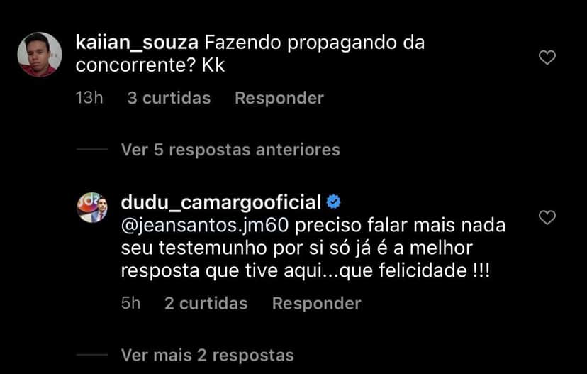 Dudu Camargo fala sobre preferência de novelas (Reprodução) Dudu Camargo fala sobre preferência de novelas (Reprodução)