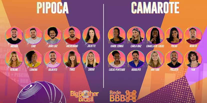 Participantes do BBB21 na Globo (Foto: Reprodução) Participantes do BBB21 na Globo (Foto: Reprodução)