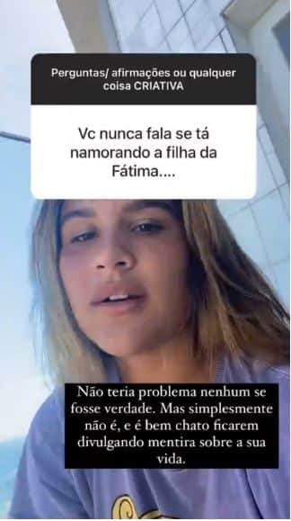 Giulia Costa abre o jogo sobre possível relação com Bia Bonemer (Reprodução) Giulia Costa abre o jogo sobre possível relação com Bia Bonemer (Reprodução)