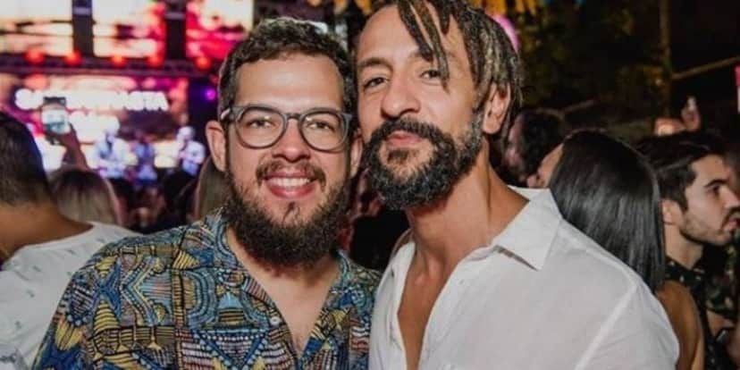 Irandhir Santos e seu marido Irandhir Santos e seu marido