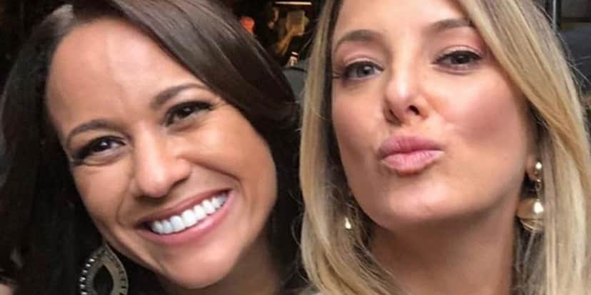 Renata Alves e Ticiane Pinheiro vivem em pé de guerra nos bastidores da Record (Foto: Reprodução) Renata Alves e Ticiane Pinheiro vivem em pé de guerra nos bastidores da Record (Foto: Reprodução)