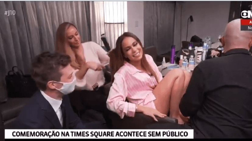 Anitta na Globo News (Foto: Reprodução) Anitta na Globo News (Foto: Reprodução)