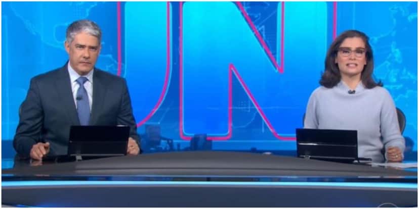 William Bonner e Renata Vasconcellos comandam o Jornal Nacional - Foto: Reprodução William Bonner e Renata Vasconcellos comandam o Jornal Nacional - Foto: Reprodução