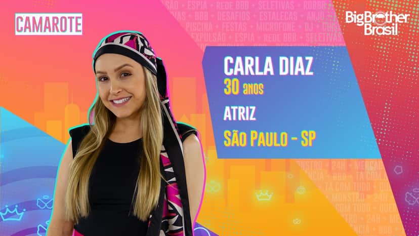 Carla Diaz, após negar publicamente, foi anunciada como participante do "Big Brother Brasil 21" (Foto: Divulgação/TV Globo) Carla Diaz, após negar publicamente, foi anunciada como participante do "Big Brother Brasil 21" (Foto: Divulgação/TV Globo)