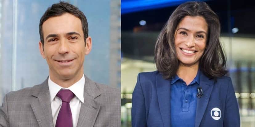 Cesar Tralli e Renata Vasconcellos (Foto: Divulgação/TV Globo) Cesar Tralli e Renata Vasconcellos (Foto: Divulgação/TV Globo)