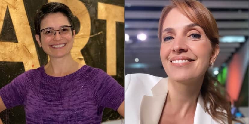 Sandra Annenberg e Poliana (Reprodução) Sandra Annenberg e Poliana (Reprodução)