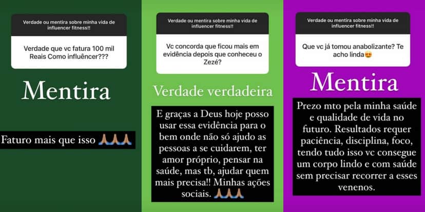 Graciele Lacerda abriu o jogo sobre a sua vida em brincadeira com os fãs (Foto: Reprodução/Instagram) Graciele Lacerda abriu o jogo sobre a sua vida em brincadeira com os fãs (Foto: Reprodução/Instagram)