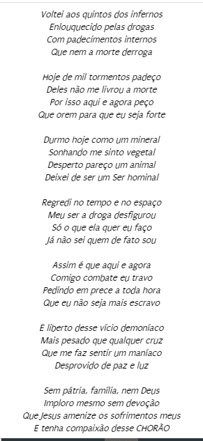 Suposta carta psicografada de Chorão, segundo médium Suposta carta psicografada de Chorão, segundo médium