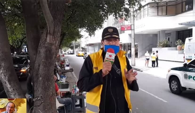 Jornalista sofreu baque ao vivo (Foto: Reprodução) esposa Jornalista sofreu baque ao vivo (Foto: Reprodução) esposa