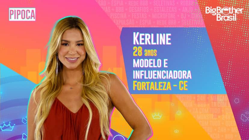 Kerline foi confirmada na Pipoca (Foto: Divulgação/TV Globo) Kerline foi confirmada na Pipoca (Foto: Divulgação/TV Globo)