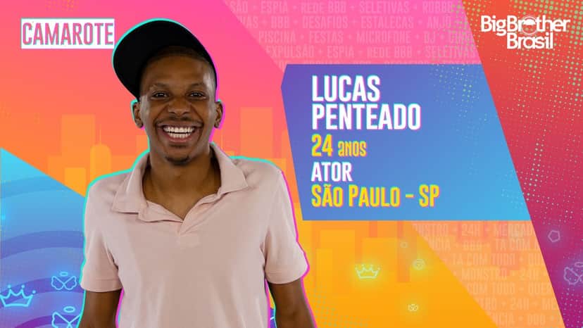 Lucas Penteado faz parte do grupo de famosos do "Big Brother Brasil 21" (Foto: Divulgação/TV Globo) Lucas Penteado faz parte do grupo de famosos do "Big Brother Brasil 21" (Foto: Divulgação/TV Globo)