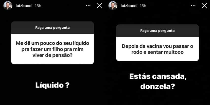 Luiz Bacci brincou nas redes sociais (Foto: Reprodução/Instagram) Luiz Bacci brincou nas redes sociais (Foto: Reprodução/Instagram)