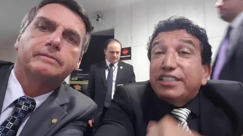 Bolsonaro e pastor que orou no dia da sua posse (Foto: Reprodução) Bolsonaro e pastor que orou no dia da sua posse (Foto: Reprodução)