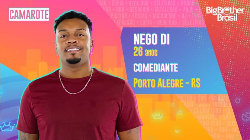 Nego Di é mais uma das estrelas do Camarote (Foto: Divulgação/TV Globo) Nego Di é mais uma das estrelas do Camarote (Foto: Divulgação/TV Globo)
