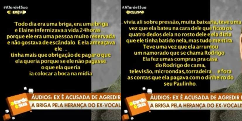 Paulinho do Roupa Nova teria sido agredido por ex (Foto: Reprodução/RedeTV!) Paulinho do Roupa Nova teria sido agredido por ex (Foto: Reprodução/RedeTV!)