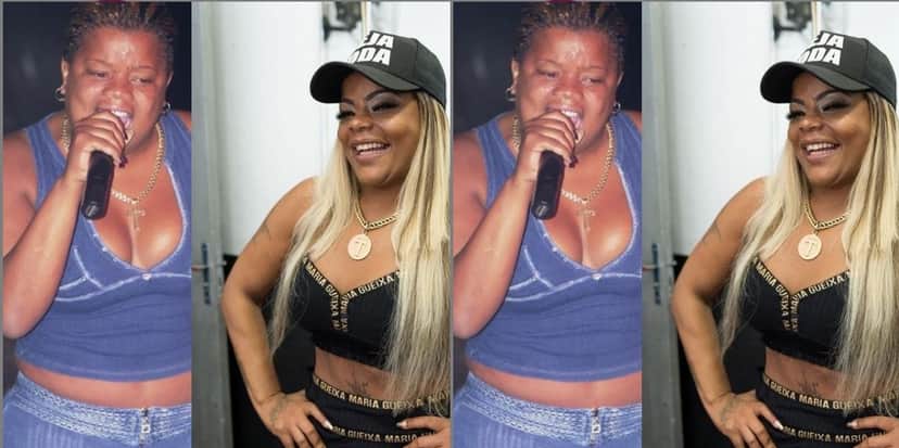 Antes e depois da cantora (Foto: Reprodução) Antes e depois da cantora (Foto: Reprodução)