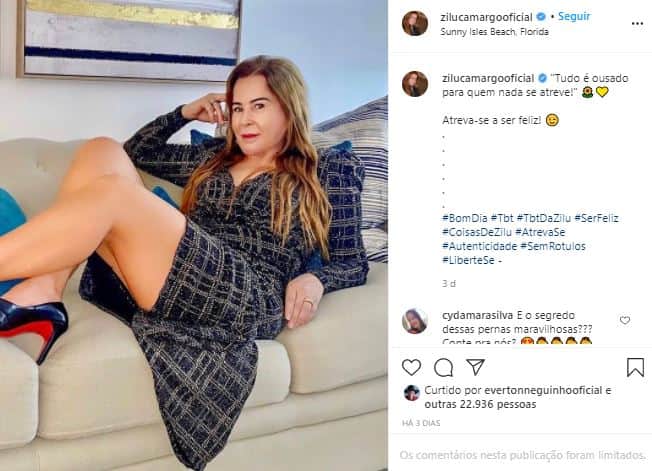 Zilu filosofou nas redes sociais (Foto: Reprodução/Instagram) Zilu filosofou nas redes sociais (Foto: Reprodução/Instagram)