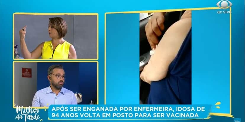 Catia Fonseca expressou revolta durante O Melhor da Tarde (Foto: Reprodução)
