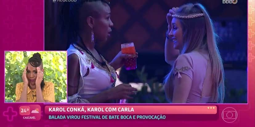 Karol Conká no Mais Você (Foto: Reprodução / Globo) Karol Conká no Mais Você (Foto: Reprodução / Globo)