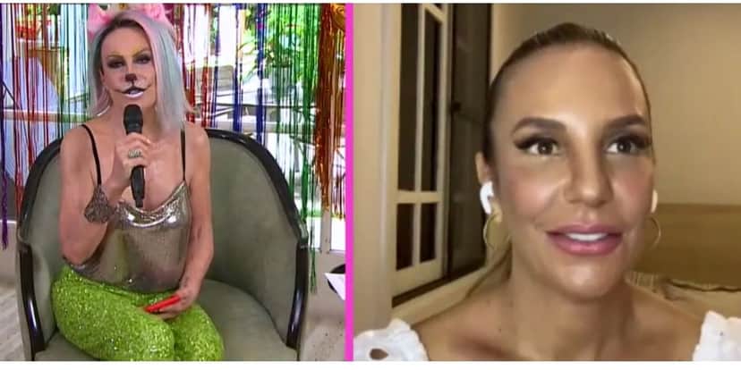 Ana Maria Braga apareceu fantasiada e conversou com Ivete Sangalo (Foto: Reprodução / Globo) Ana Maria Braga apareceu fantasiada e conversou com Ivete Sangalo (Foto: Reprodução / Globo)