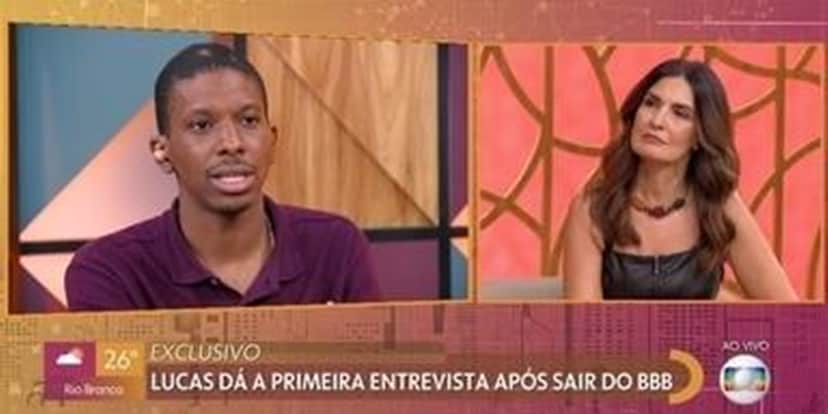 Lucas no Encontro (Foto: Reprodução) Lucas no Encontro (Foto: Reprodução)