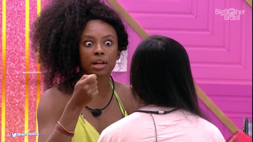 Juliette e Lumena tem bate-boca no BBB21 (Foto: Reprodução) Juliette e Lumena tem bate-boca no BBB21 (Foto: Reprodução)