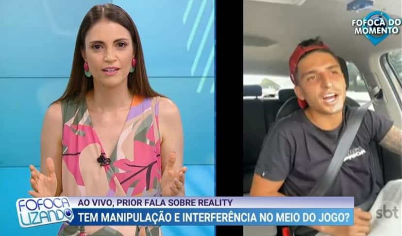 Felipe Prior no Fofocalizando (Foto: Reprodução) Felipe Prior no Fofocalizando (Foto: Reprodução)
