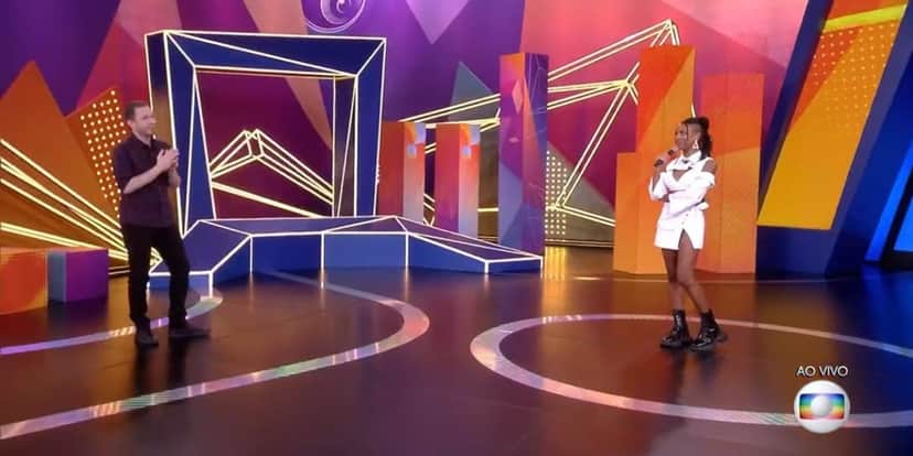 Karol Conká, Tiago Leifert, BBB 21 Karol Conká, Tiago Leifert, BBB 21