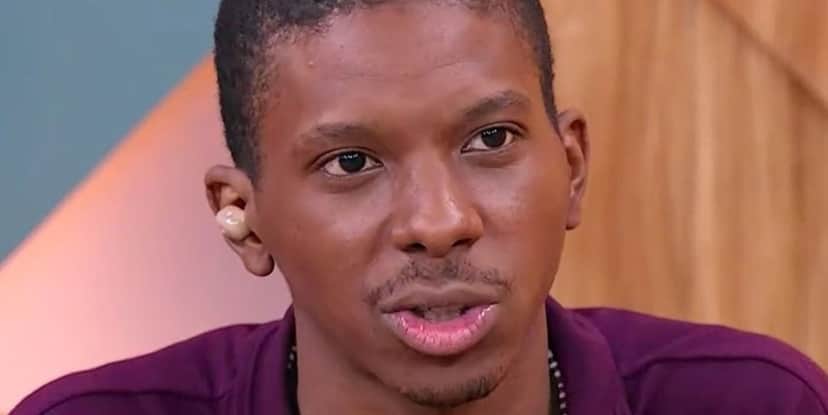 Lucas levou esporro a vivo de Fátima Bernardes no Encontro (Foto: Reprodução)