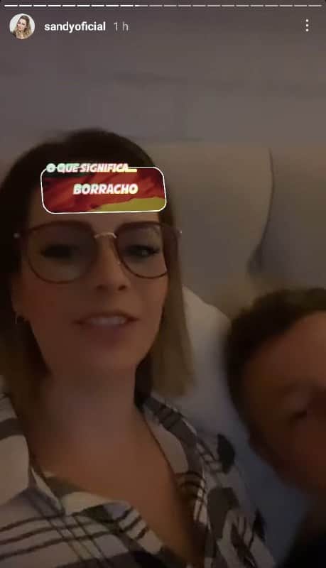 Sandy resolveu brincar no Instagram com o marido, Lucas Lima (Foto: Reprodução) Sandy resolveu brincar no Instagram com o marido, Lucas Lima (Foto: Reprodução)