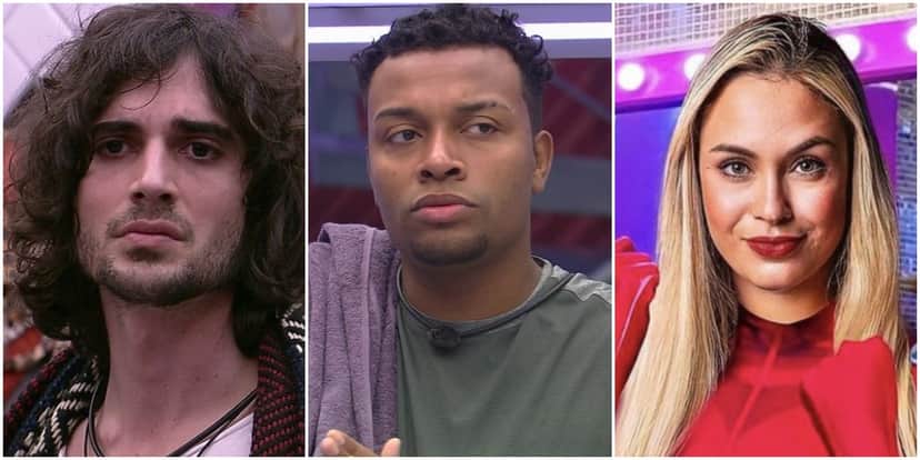 Fiuk, Nego Di e Sarah estão no paredão do BBB21 - Foto: Montagem
