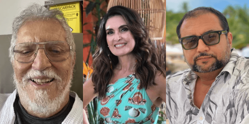 Carlos Alberto, Fátima Bernardes e Geraldo Luís (Reprodução) Carlos Alberto, Fátima Bernardes e Geraldo Luís (Reprodução)