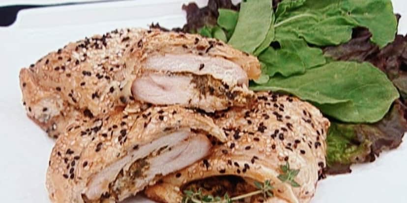 Croissant de frango feito por Ana Maria Braga no Mais Você de hoje (Foto: Reprodução) Croissant de frango feito por Ana Maria Braga no Mais Você de hoje (Foto: Reprodução)