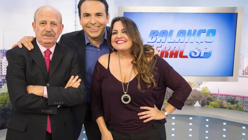 Reinaldo Gottino, Fabíola Reipert e Lombardi durante o Balanço Geral SP (Foto: Reprodução) Reinaldo Gottino, Fabíola Reipert e Lombardi durante o Balanço Geral SP (Foto: Reprodução)