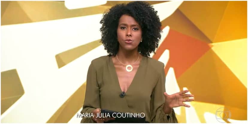 Maju Coutinho no comando do Fantástico - Foto: Reprodução Maju Coutinho no comando do Fantástico - Foto: Reprodução