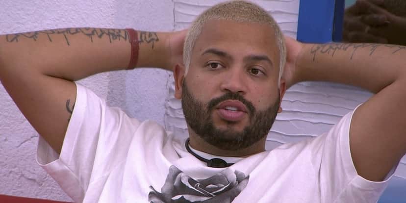 Projota massacra Lucas Penteado no BBB21 (Foto: Reprodução) Projota massacra Lucas Penteado no BBB21 (Foto: Reprodução)