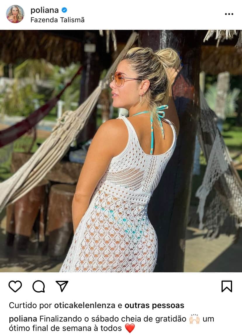 Poliana Rocha coloca corpão ousado para jogo nas redes sociais (Reprodução) Poliana Rocha coloca corpão ousado para jogo nas redes sociais (Reprodução)