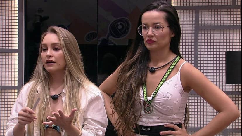 Carla Diaz e Juliette no BBB21 (Foto: Reprodução/Globo) Carla Diaz e Juliette no BBB21 (Foto: Reprodução/Globo)