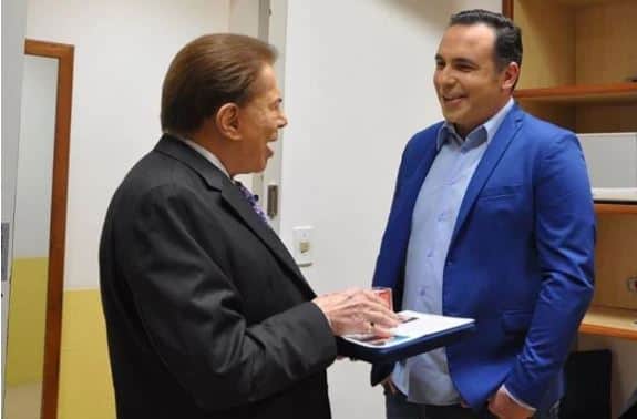 Reinaldo Gottino e Silvio Santos (Reprodução) Reinaldo Gottino e Silvio Santos (Reprodução)