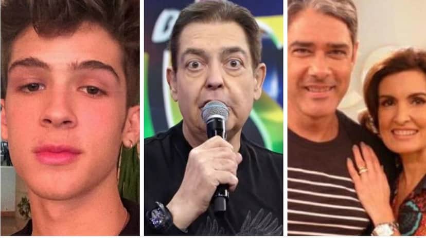 João Guilherme, Faustão, Fátima Bernardes e William Bonner. (Reprodução) João Guilherme, Faustão, Fátima Bernardes e William Bonner. (Reprodução)