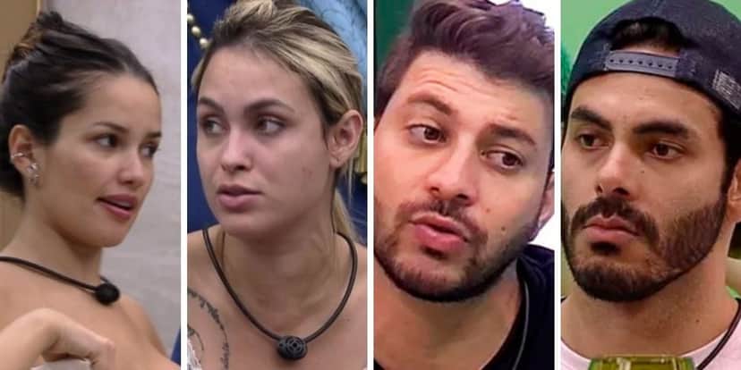 Juliette, Sarah, Caio e Rodolffo no BBB21 (Foto: Reprodução) Juliette, Sarah, Caio e Rodolffo no BBB21 (Foto: Reprodução)