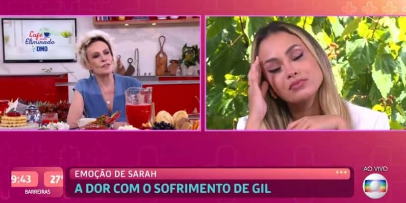 Ana Maria e Sarah ao vivo (Reprodução) 