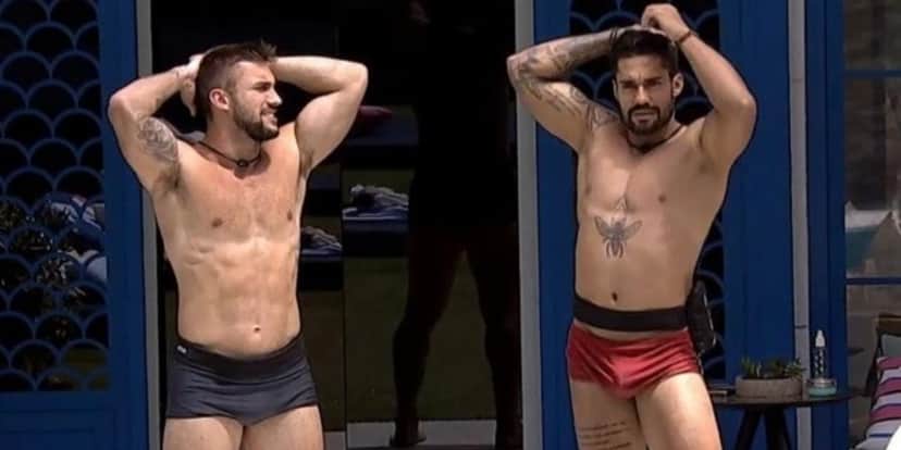 Arthur e Arcrebiano no BBB21 (Foto: Reprodução) Arthur e Arcrebiano no BBB21 (Foto: Reprodução)