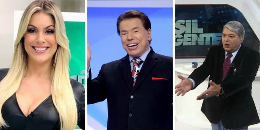 Datena, Denilson e Renata Fan: Silvio toma elenco da Band, que dá facada e anuncia o nome de Chris Flores Datena, Denilson e Renata Fan: Silvio toma elenco da Band, que dá facada e anuncia o nome de Chris Flores